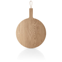 Load image into Gallery viewer, Nordic Kitchen Round Wooden Oak Cutting Board, 35cm Dia
