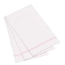 Load image into Gallery viewer, Hemstitch Napkins - Ruby Red, 25pcs
