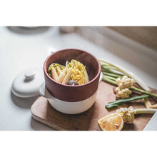 Load image into Gallery viewer, Steamer II Set, 14cm (White Pot, Teracotta Basket)

